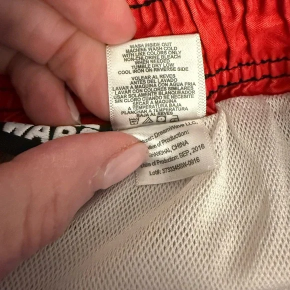 Star Wars Red and Black Swim Shorts - Picture 4 of 4